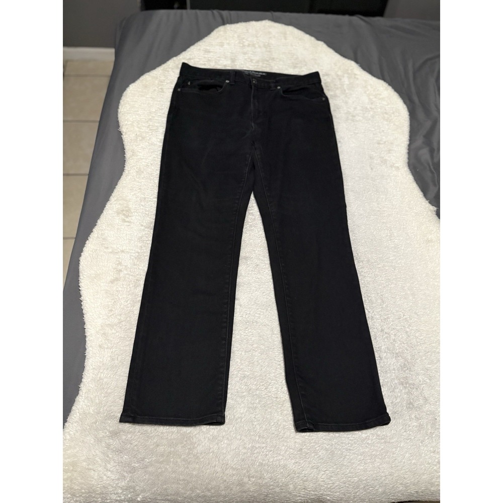 Banana Republic The Traveler Black Slim Jeans Size 34x30 Pants Stretch